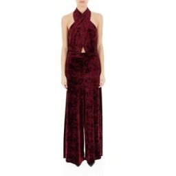 Dixie Jumpsuit in velluto BORDEAUX M