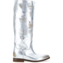 Strategia By Elena Iachi Stivali in pelle ARGENTO 40