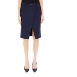 PATRIZIA PEPE Gonna con spacco BLU NAVY 44