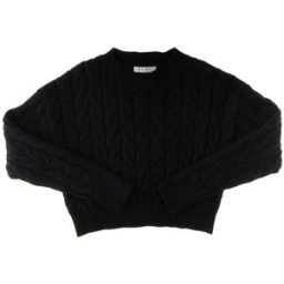 E.L.S.Y. Maglione a trecce NERO 36