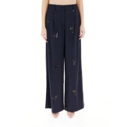 Dixie Pantalone wide leg BLU NOTTE M