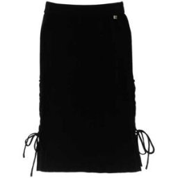 MANILA GRACE Gonna in maglia NERO 14