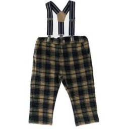 Chicco Pantalone con bretelle MARRONE 068