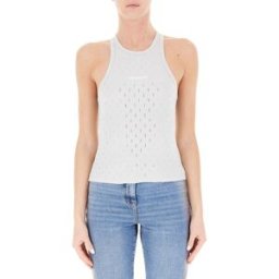 PATRIZIA PEPE Top con strass GRIGIO CHIARO II