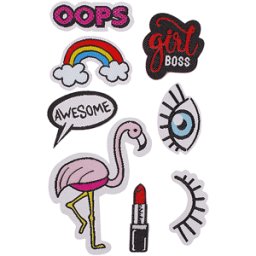 PURO ADESIVI PER COVER Kit di Patch Glamour