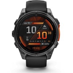 Garmin SMARTWATCH fenix 8 - 47mm AMOLED, Grigio scuro/ nero