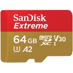 SanDisk SCHEDA DI MEMORIA Extreme A2 64GB + ada