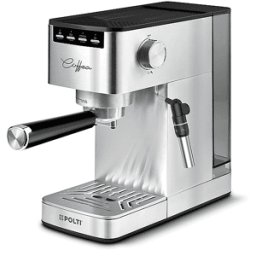 Polti MACCHINA CAFFÈ Coffea P10S + 54 Cialde, 1450 W, Argento