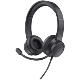 Trust AYDA USB PC HEADSET CUFFIE PC, Black