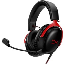 HYPERX CLOUD III CUFFIE GAMING, Nero/Rosso