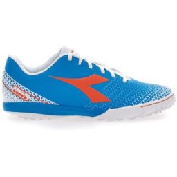 Scarpe da Calcio per Terreni Sintetici Azzurre con Logo Arancione Diadora Pichichi 6 Tfr 41