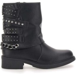 Stivaletti Neri con Fibbie Decorative ME & ME RQ036 36