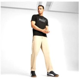 Sneakers nero con bande bianche Puma Turino II 44½