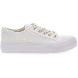 Sneakers Bianche in Tela con Lacci Colorati Me & Me 1878 37