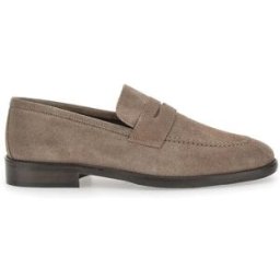 Mocassini Taupe In Vera Pelle Scamosciata Pittarello Plus 66 42