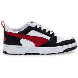 Sneakers Bianche Con Stringa Rossa Laterale Puma Rebound V6 LO JR 37½