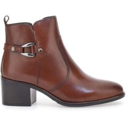 Stivaletti marroni con tomaia liscia e tacco a blocco PITTARELLO CLASS 1977 40