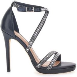 Sandali Neri con Tacco e Strass First Lady 459 39
