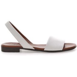 Sandali Flat Bianchi Con Sottopiede In Pelle Pittarello Look 225140 38