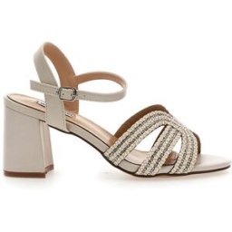 Sandalo biege con tacco a blocco MARIELLA BURANI 50650 38