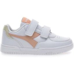 Sneakers bianche e rosa con velcro DIADORA RAPTOR LOW PS 33