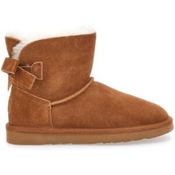 Stivaletti Marroni in Vera Pelle Scamosciata con Fiocco Pittarello Wow 18175 37