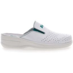 Ciabatte da Lavoro Bianche in Pelle Bio UP 329 38