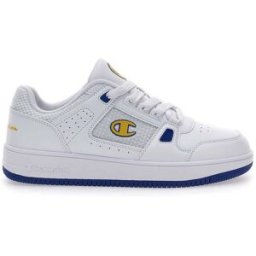 Sneakers Bianche Con Logo Giallo Champion Rebound Summerized Low 41