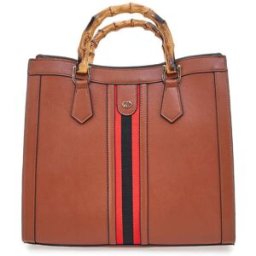 Borsa a Spalla Cuoio con dettagli Dorati Double Check 18247-3 --