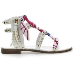 Sandali alla Schiava Bianchi con Borchie Me & Me 1532 38