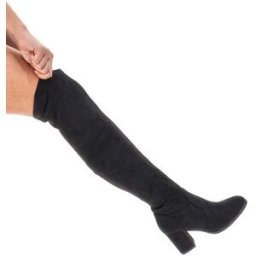 Stivali Neri Sopra il Ginocchio Con Tacco The First 496 36