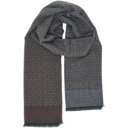 GMV Sciarpa Marrone e Grigia Double Face Gianmarco Venturi 61021 --
