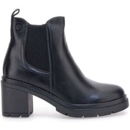 Stivaletti Chelsea Neri Con Tacco A Blocco THE FIRST 483 36