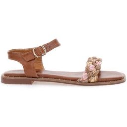 Sandali Cognac con Treccia The First 92119 38