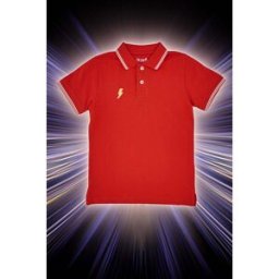 Polo Rossa con Bordini Bianchi Pitt Kids PT-B-PL-05031 4