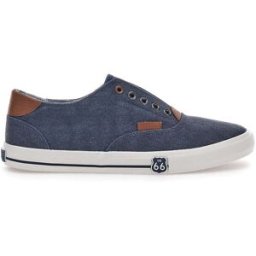 Sneakers in Tela Blu Route 66 91414 41