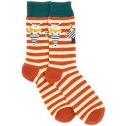 Calzini Mid Calf Arancio Natalizi Crazy Socks 008 00