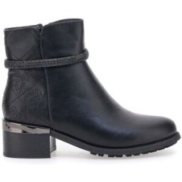 GMV Stivaletti Neri alla Caviglia con Tacco Medio GIAN MARCO VENTURI TR0305 38