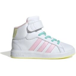 SNEAKERS MID-CUT BIANCHE CON DETTAGLI COLORATI ADIDAS GRAND COURT MID K 39⅓