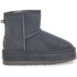 Stivaletti Grigi con Pelo e Tomaia in Pelle MON DIEU WD90012 37