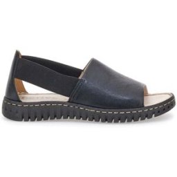 Sandalo nero in pelle con elastici latelali Pittarello Active 2401 38