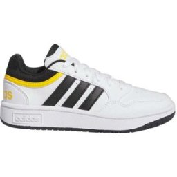 Sneakers Adidas Hoops 3 K Bianche e Nere 22½