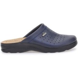 Ciabatte Blu Con Plantare in pelle Made In Italy Fly Flot 82154 40