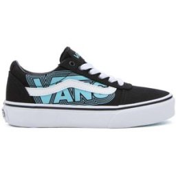 Sneakers Nere e Azzurre Con Logo Laterale Vans Ward 38