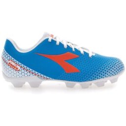 Scarpe da Calcio con Tacchetti Fissi Azzurre con Logo Arancione Diadora Pichichi 6 Md Jr 38