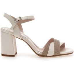 Sandali Panna e Oro Con Cinturino e Tacco 8,5 Pittarello Glam 5548 36