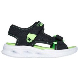 Sandali Neri con Luci da Bimbi Skechers Sola Glow Sandal 32