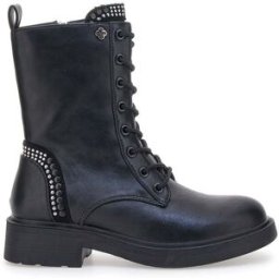 GMV Anfibi Neri con Borchiette e Cerniera Laterale Gian Marco Venturi TR0317 38