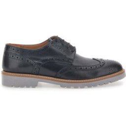 Scarpe Stringate Nere Con Impuntura Longford 596 41
