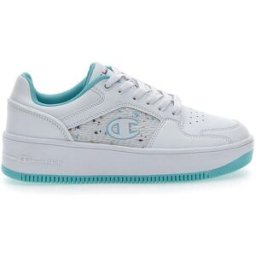 Sneakers Bianche e Azzurre Champion Rebound Platform Abstract G PS 39